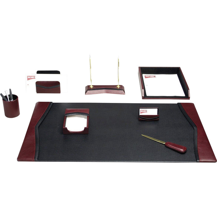Dacasso Two-Toned Leather 8-Piece Desk Pad Kit - DACD7012