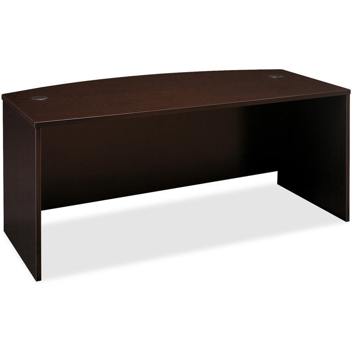 Bush Business Furniture Series C 72W Bow Front Desk Shell in Mocha Cherry - BSHWC12946