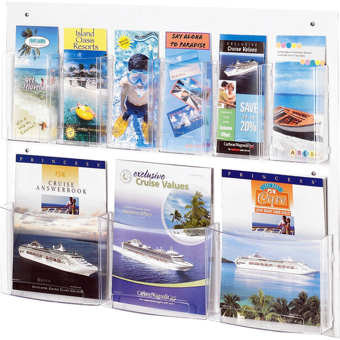 Safco Nine Compartment Magazine/Pamphlet Display - SAF5666CL