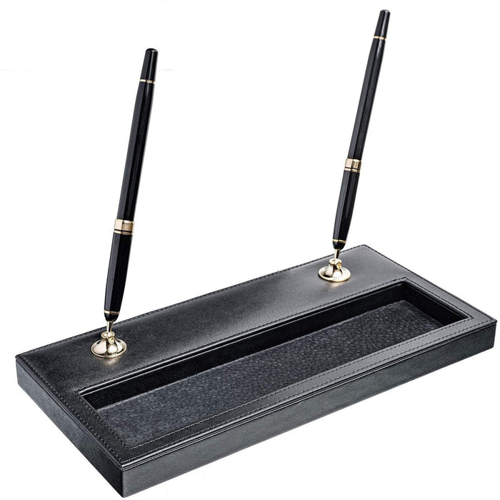 Dacasso Double Pen Stand with Gold Accent - DACA1004