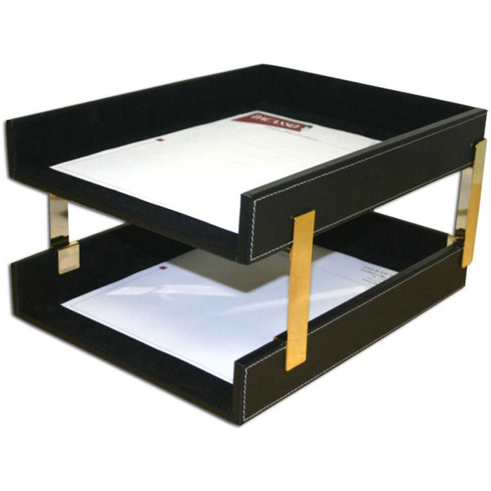 Dacasso Double Front Load Stacking Letter Tray - DACA1220