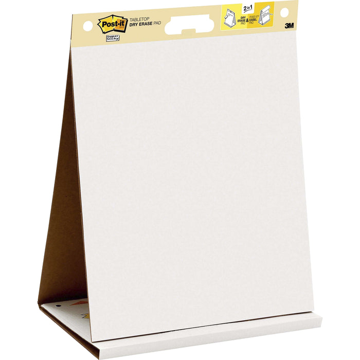 Post-it&reg; Super Sticky Tabletop Easel Pad with Dry Erase Surface - MMM563DE
