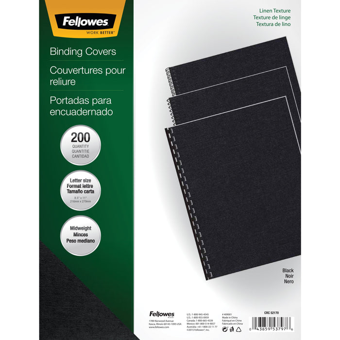 Fellowes Expressions Linen Presentation Covers - FEL5217001