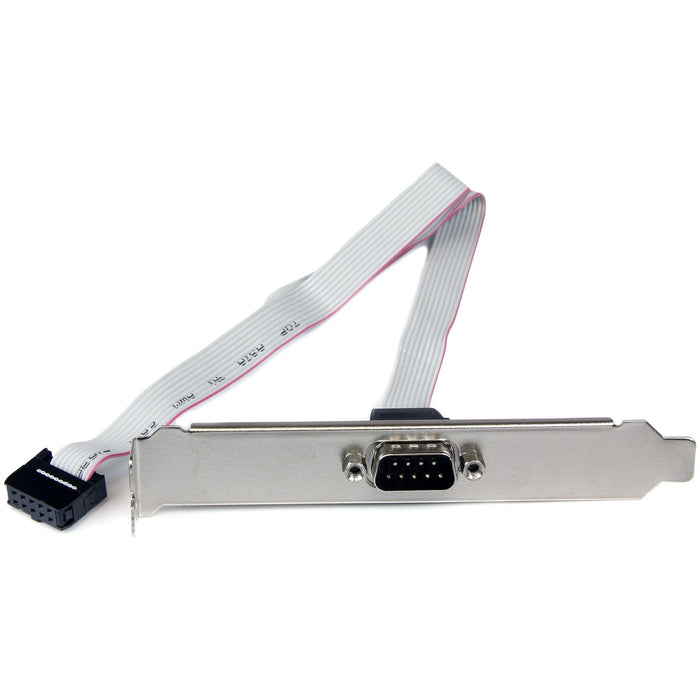 StarTech.com 9-pin Serial to 10-pin Header Slot Plate - Serial panel - DB-9 (M) - 10 pin IDC (F) - 41 cm - STCPLATE9M16