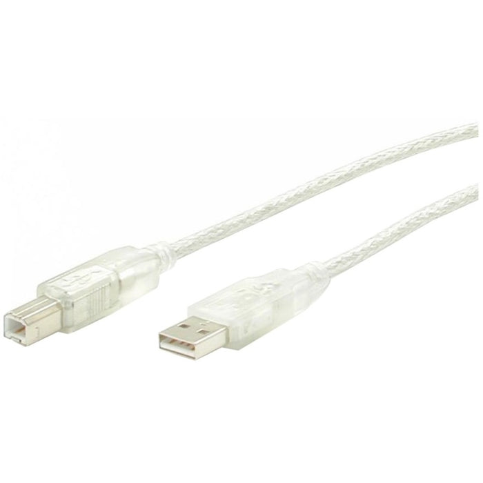 StarTech.com 6 ft Clear A to B USB 2.0 Cable - M/M - STCUSBFAB6T