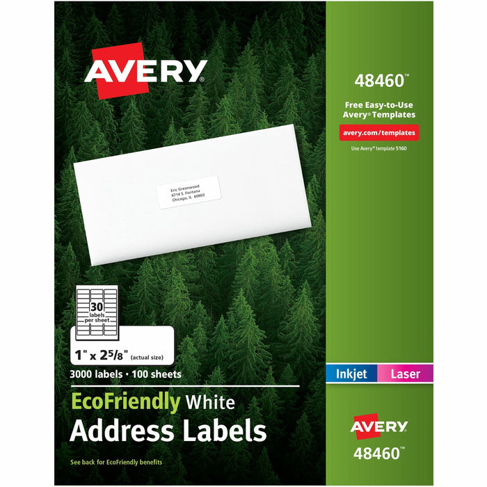 Avery&reg; EcoFriendly Address Labels - AVE48460