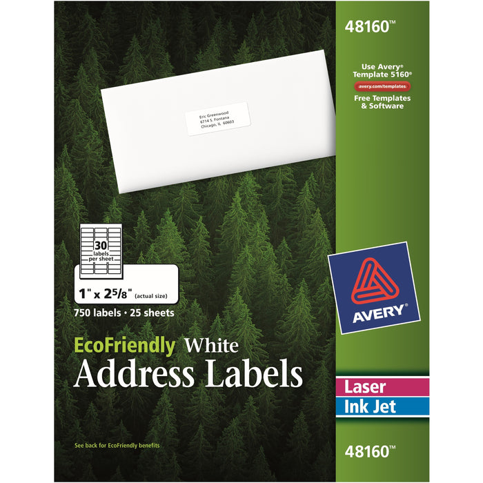 Avery&reg; EcoFriendly Address Labels - AVE48160