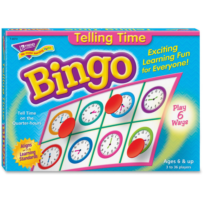 Trend Telling Time Bingo Game - TEP6072