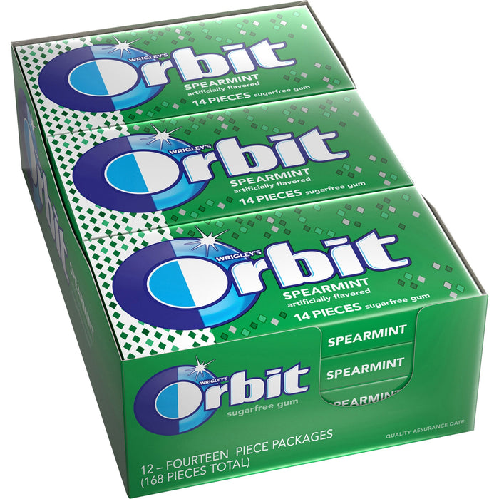Orbit Spearmint Sugar-free Gum - 12 packs - MRS11484