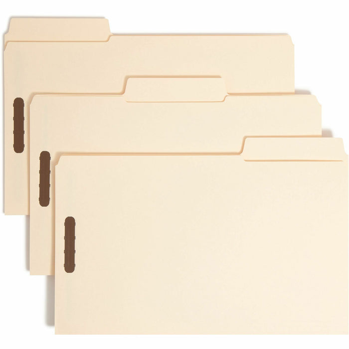 Smead SuperTab 1/3 Tab Cut Legal Recycled Fastener Folder - SMD19535