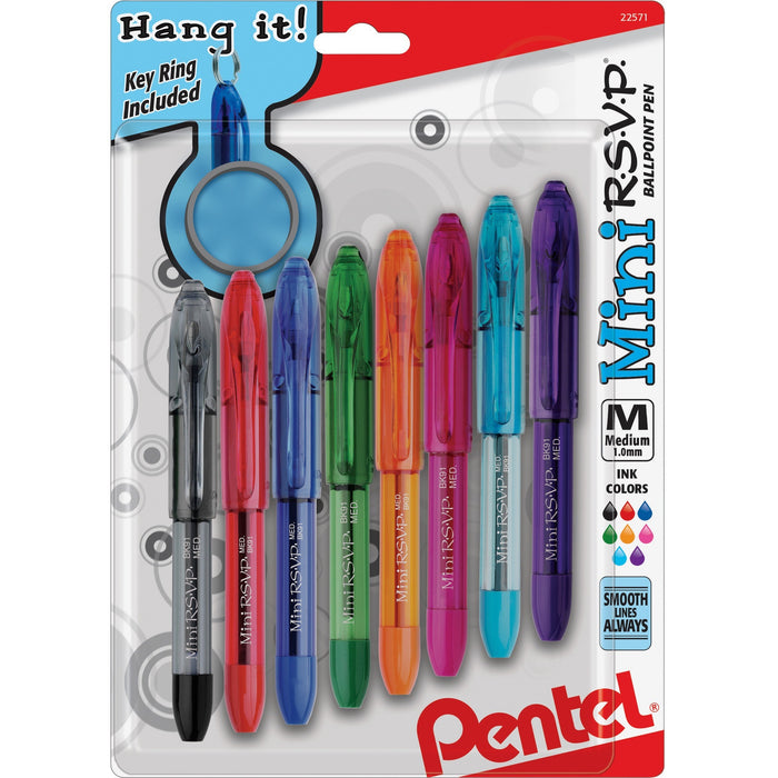 Pentel Mini R.S.V.P. Ballpoint Pens - PENBK91MNBP8M