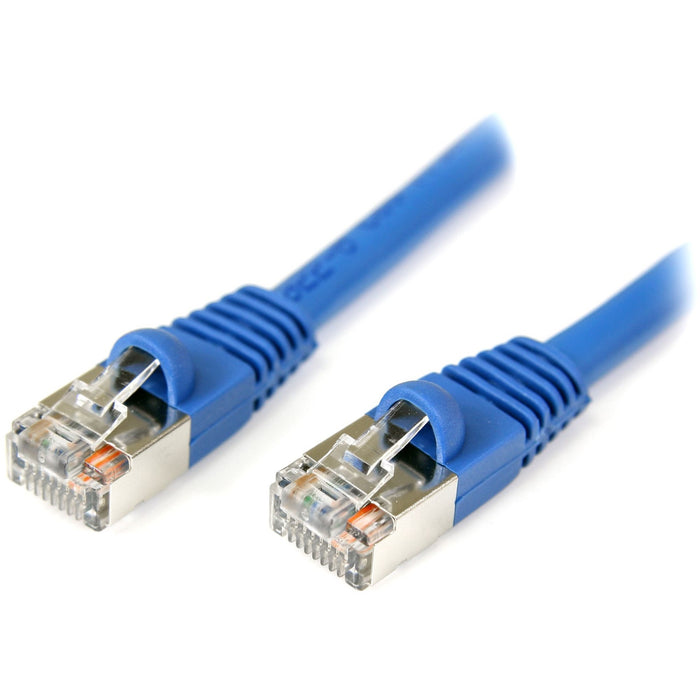 StarTech.com 7 ft Blue Shielded Snagless Cat5e Patch Cable - STCS45PATCH7BL