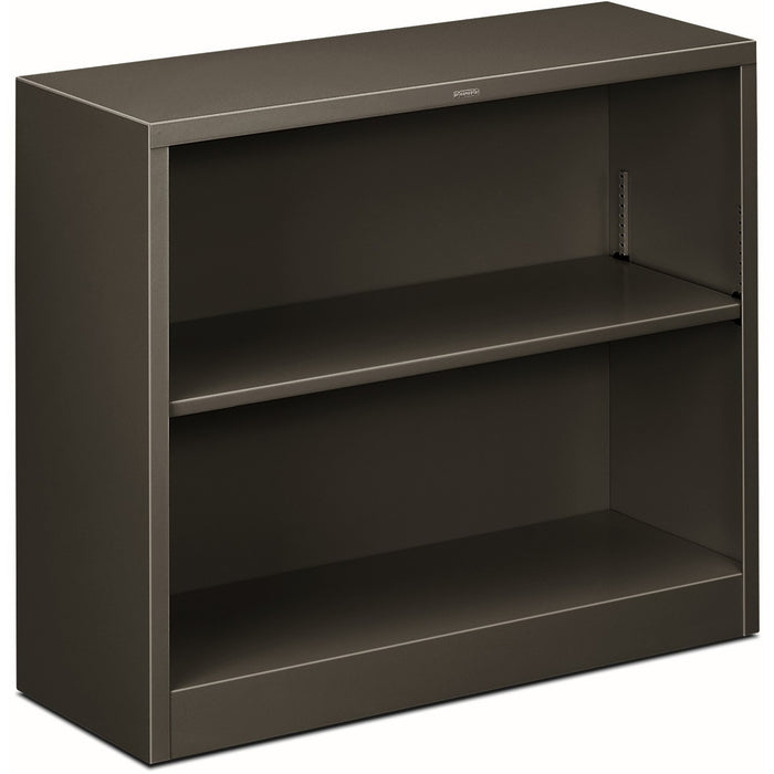 HON Brigade Steel Bookcase | 2 Shelves | 34-1/2"W | Charcoal Finish - HONS30ABCS