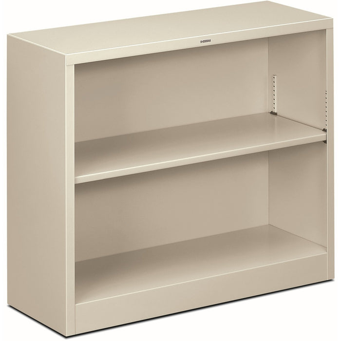 HON Brigade Steel Bookcase | 2 Shelves | 34-1/2"W | Light Gray Finish - HONS30ABCQ