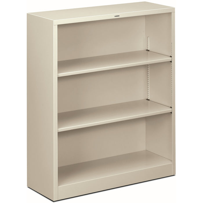 HON Brigade Steel Bookcase | 3 Shelves | 34-1/2"W | Light Gray Finish - HONS42ABCQ
