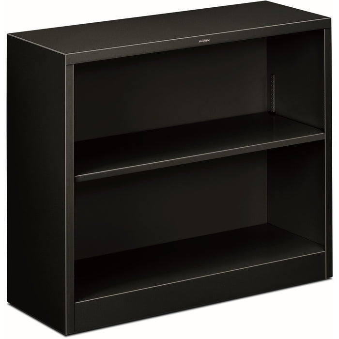 HON Brigade Steel Bookcase | 2 Shelves | 34-1/2"W | Black Finish - HONS30ABCP