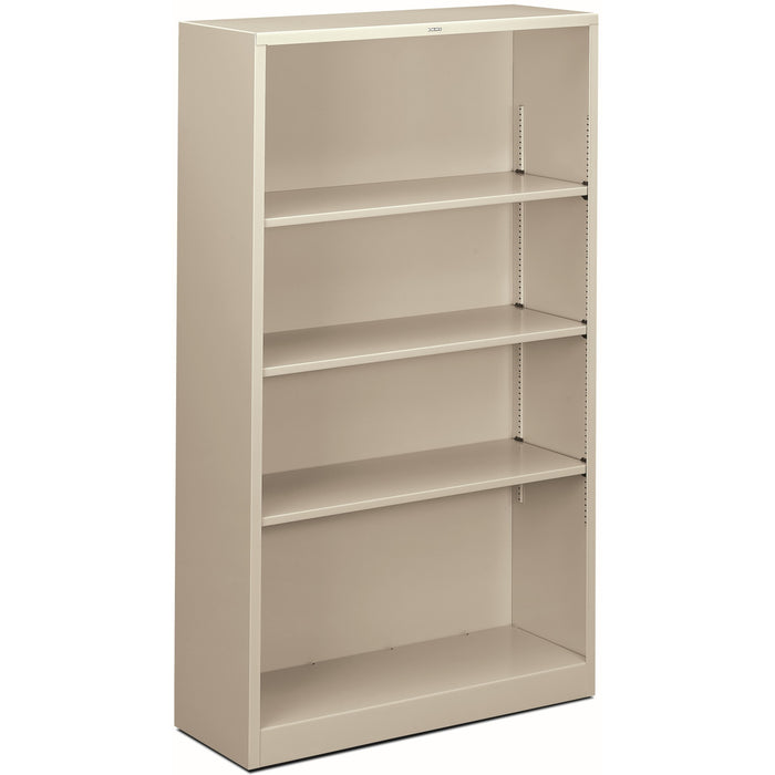 HON Brigade Steel Bookcase | 4 Shelves | 34-1/2"W | Light Gray Finish - HONS60ABCQ