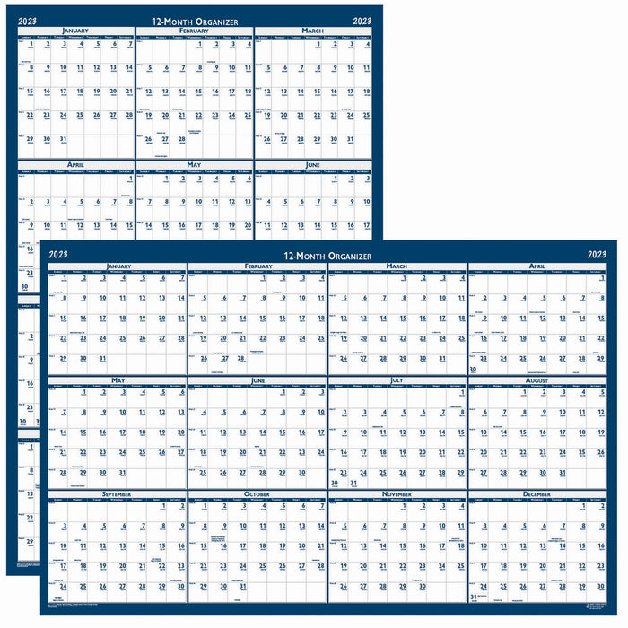House of Doolittle Write-on Laminated Wall Planner - HOD3961