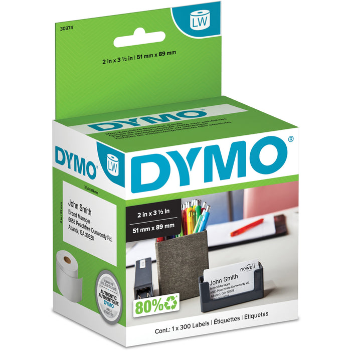 Dymo Nonadhesive Appointment Cardstock Labels - DYM30374