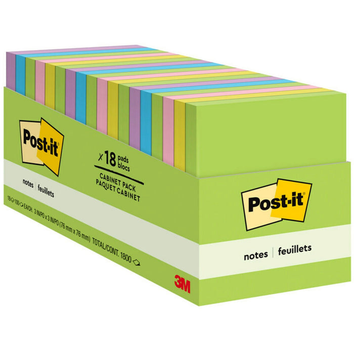 Post-it&reg; Notes Cabinet Pack - Floral Fantasy Color Collection - MMM65418BRCP