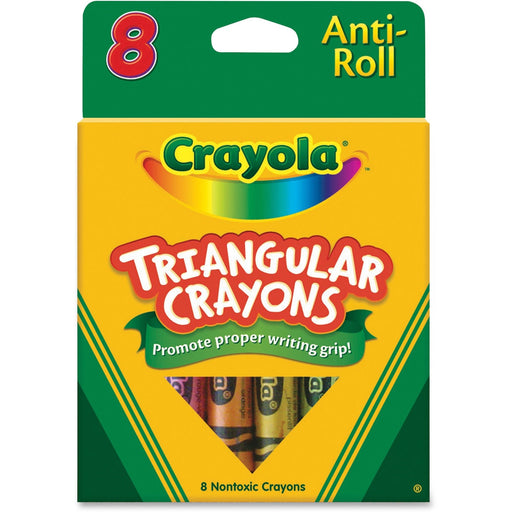 Crayola Triangular Anti-roll Crayons - CYO524008 Crayola, LLC
