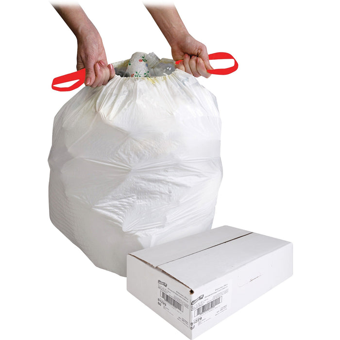 Genuine Joe Flexible Drawstring Trash Can Liners - GJO01229
