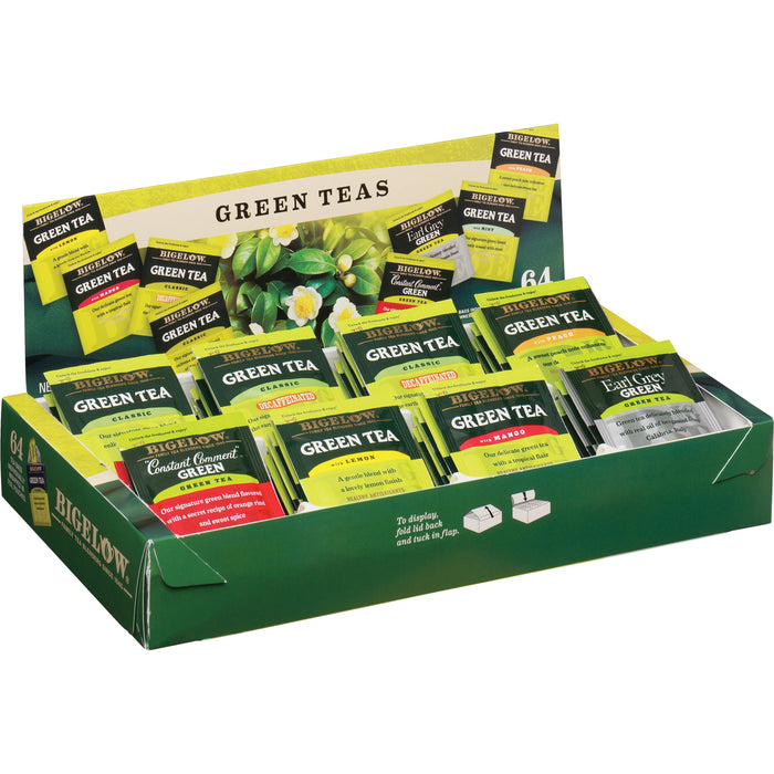 Bigelow Assorted Flavor Tray Pack Green Tea Tea Bag - BTC30568