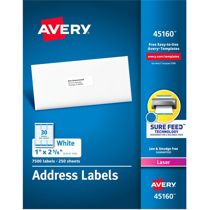Avery&reg; Address Labels - Sure Feed Technology - AVE45160