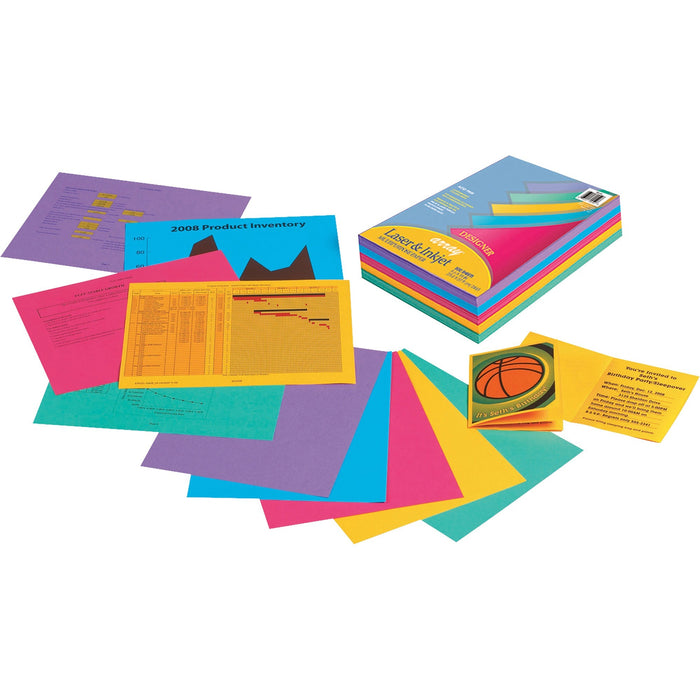 Pacon Designer Colors Multipurpose Paper - Assorted - PAC101346