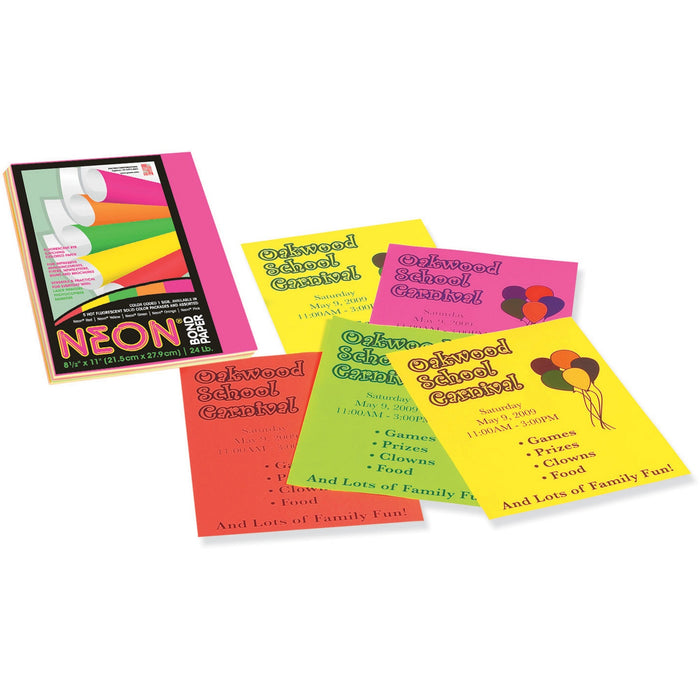Pacon Neon Multipurpose Paper - Assorted - PAC104331