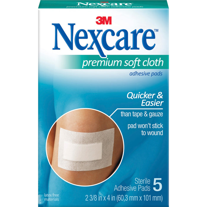 Nexcare Soft Cloth Premium Adhesive Gauze Pad - MMMH3564
