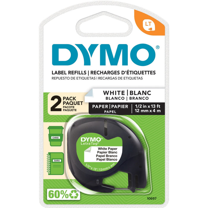 Dymo LetraTag Electronic Labelmaker Tape - DYM10697