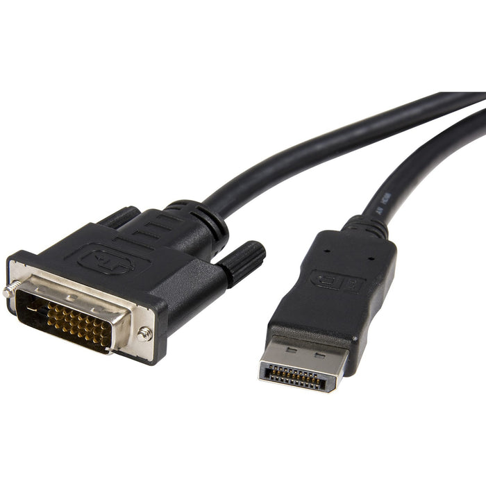 StarTech.com 10ft (3m) DisplayPort to DVI Cable, DisplayPort to DVI-D Adapter/Converter Cable, 1080p Video, DP 1.2 to DVI Monitor Cable - STCDP2DVIMM10