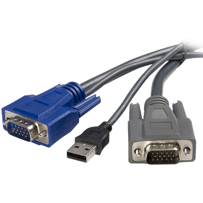 StarTech.com 10 ft Ultra-Thin USB VGA 2-in-1 KVM Cable - STCSVUSBVGA10