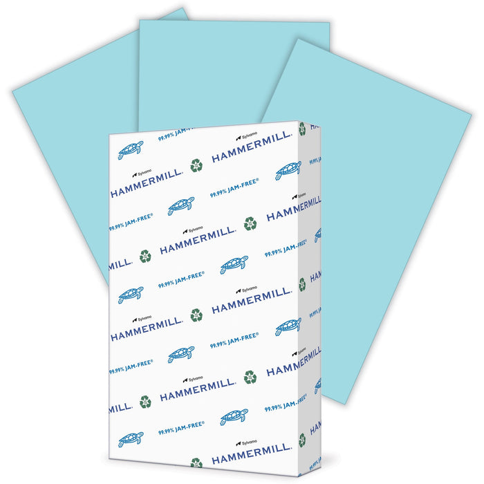 Hammermill Colors Recycled Copy Paper - Blue - HAM103317