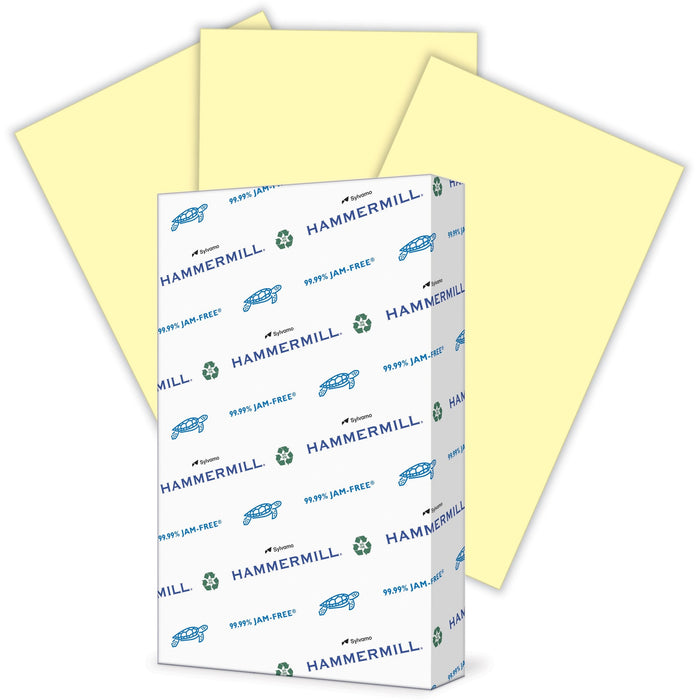 Hammermill Colors Recycled Copy Paper - Canary - HAM103358