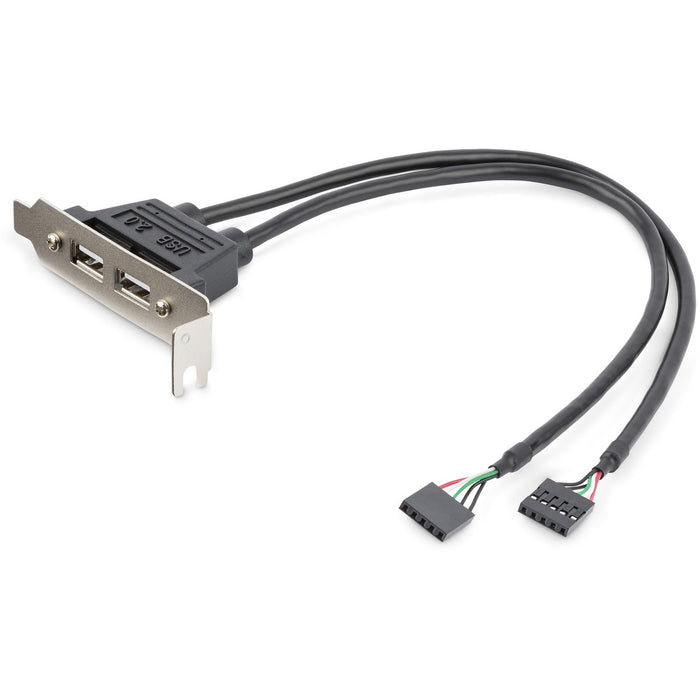 StarTech.com 2 Port USB A Female Low Profile Slot Plate Adapter~ - STCUSBPLATELP