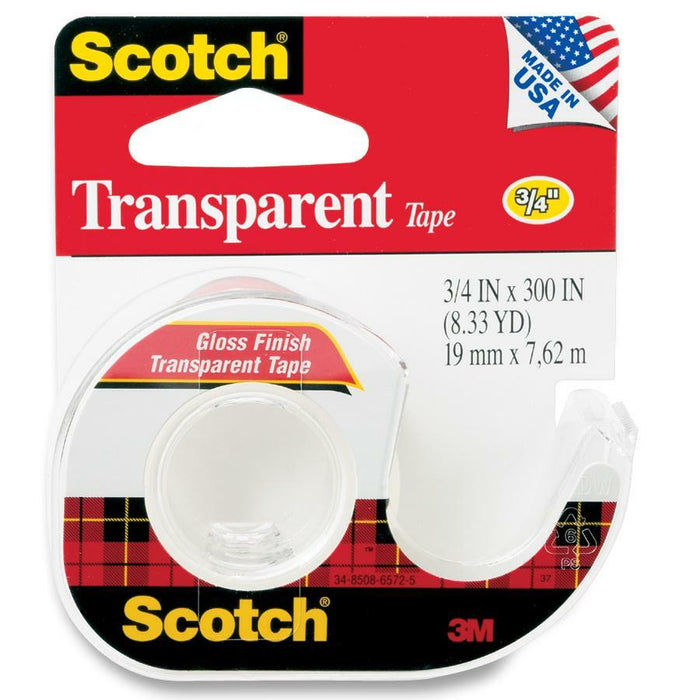 Scotch Gloss Finish Transparent Tape - MMM157S