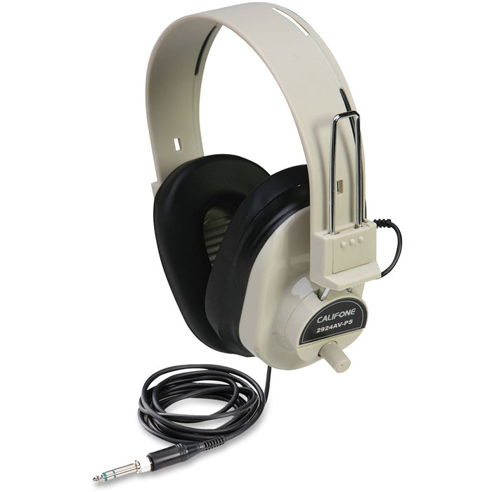 Califone Ultra Sturdy Stereo Headphone W/ Vol Cntrl - CII2924AVPS