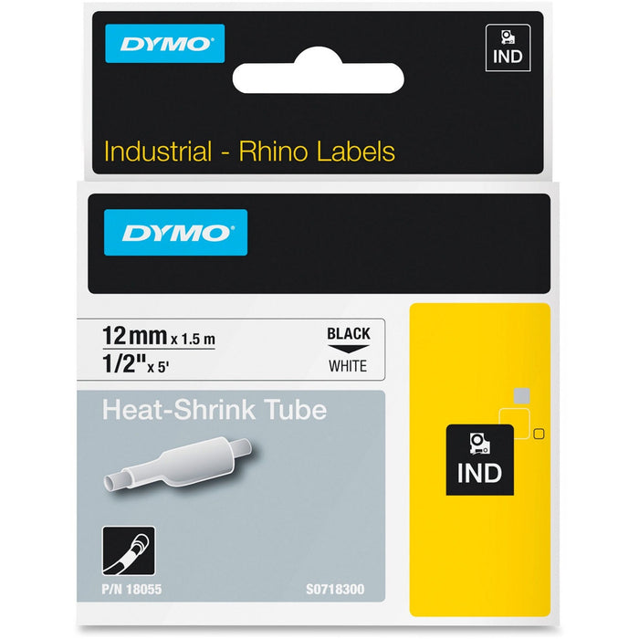 Dymo White Heat Shrink Tube - DYM18055