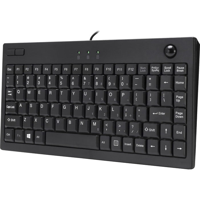 Adesso AKB-310UB Mini Trackball Keyboard - ADEAKB310UB