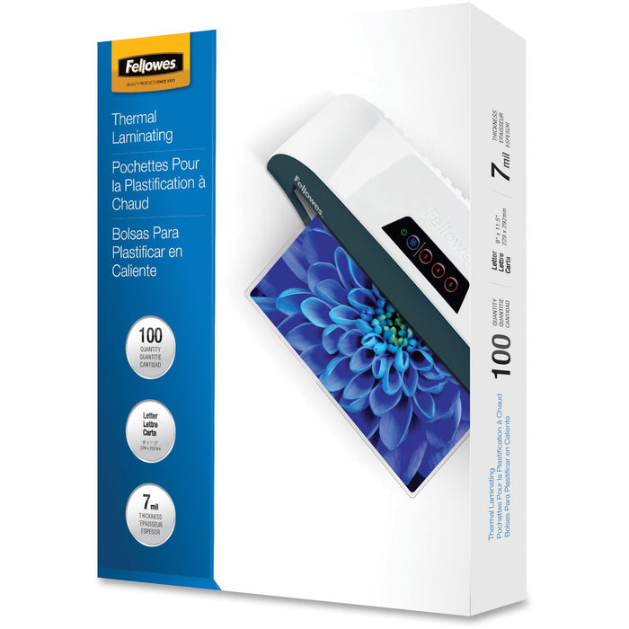 Fellowes Letter-Size Glossy Laminating Pouches - FEL52041