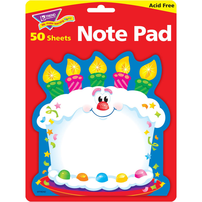 Trend Bright Birthday Shaped Note Pad - TEPT72071
