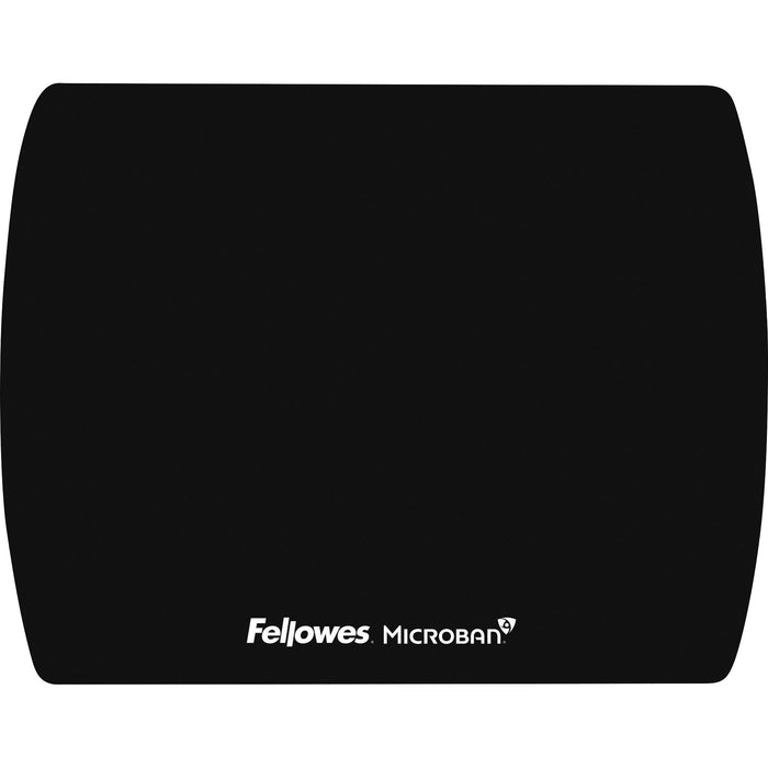 Fellowes Microban&reg; Ultra Thin Mouse Pad - Black - FEL5908101