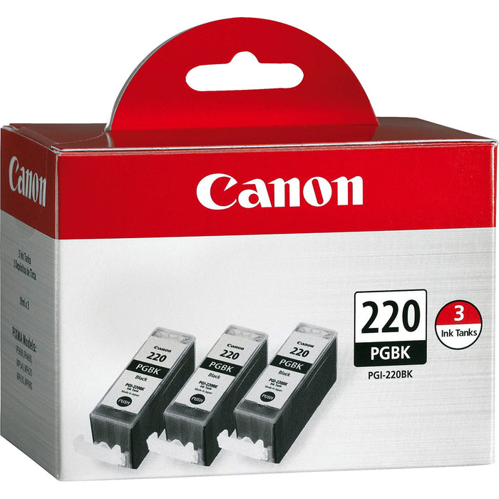 Canon PGI-220BK Original Ink Cartridge - CNMPGI220BK3PK