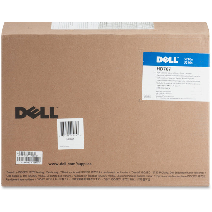 Dell Original High Yield Laser Toner Cartridge - Black - 1 Each - DLLHD767