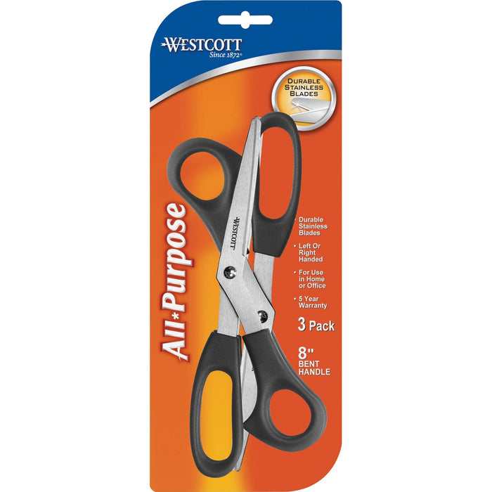 Westcott 8" All-purpose Bent Scissors - ACM13402