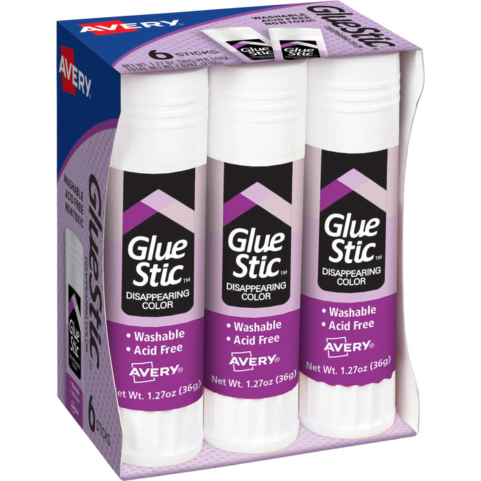 Avery&reg; Glue Stic with Disappearing Purple Color - AVE98071