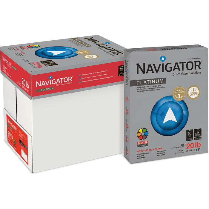 Navigator Platinum Superior Productivity Multipurpose Paper - Silky Touch - White - SNANPL11205R