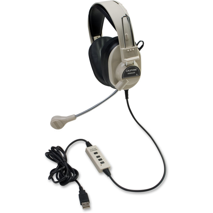 Califone 3066USB Deluxe Stereo Headset - CII3066USB